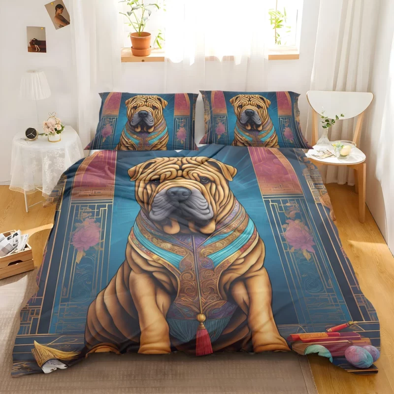 Chinese Shar-Pei Teen Connection Birthday Bond Bedding Set 2