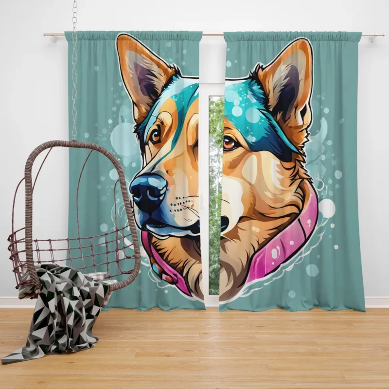 Chinook Dog Grace Teen Joy Curtain