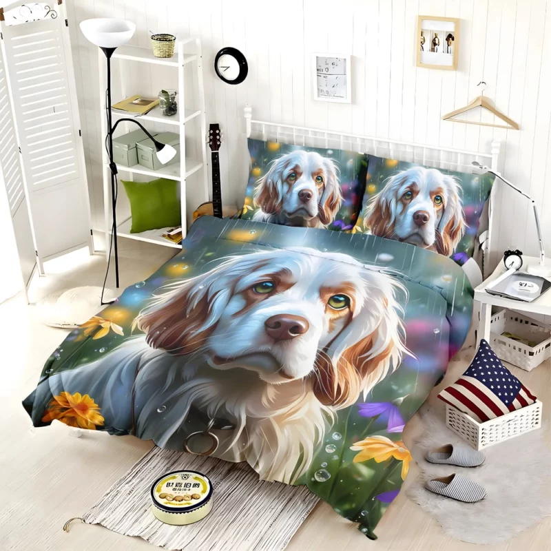 Clumber Spaniel Charm Teen Present Bedding Set