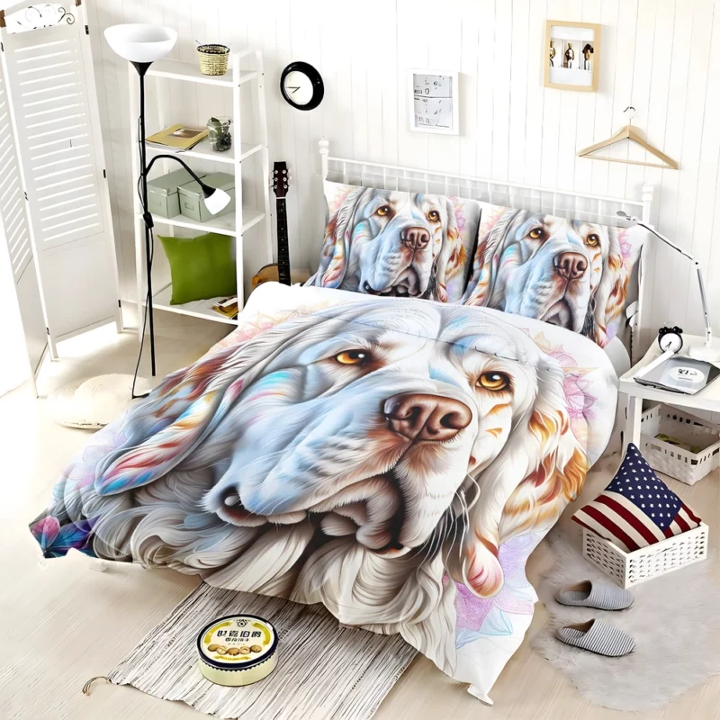 Clumber Spaniel Delight Teen Birthday Joy Bedding Set