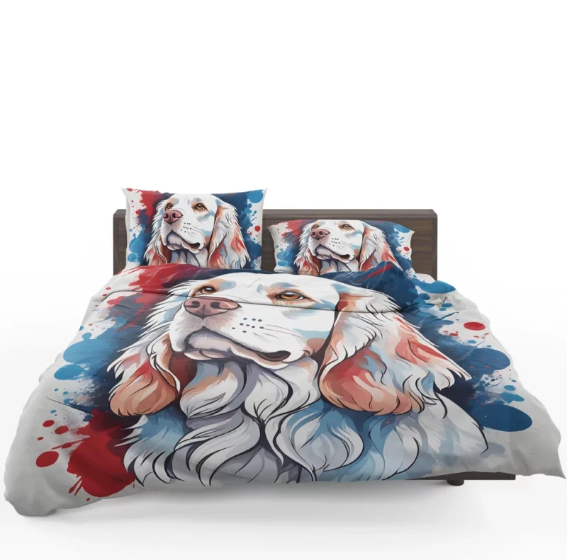 Clumber Spaniel Elegance Teen Stylish Companion Bedding Set 1