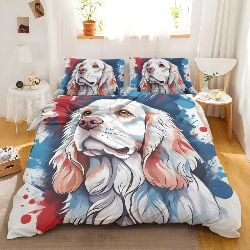 Clumber Spaniel Elegance Teen Stylish Companion Bedding Set 2