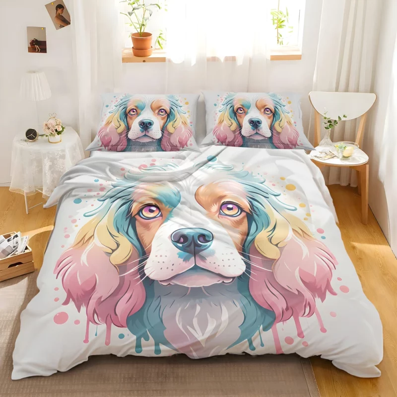 Clumber Spaniel Love Teen Heartfelt Gift Bedding Set 2