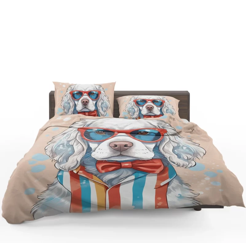 Clumber Spaniel Warmth Teen Present Delight Bedding Set 1