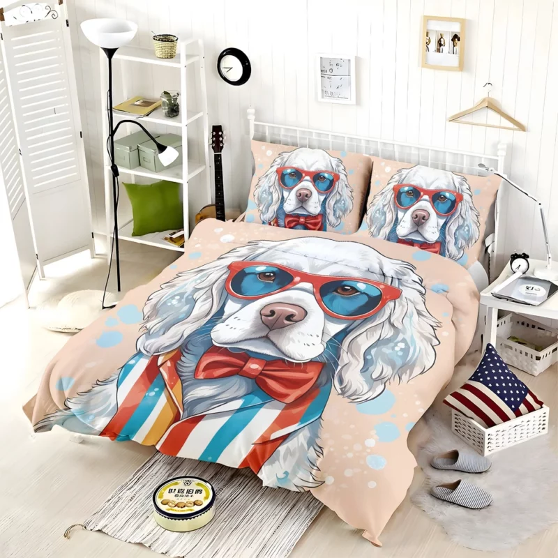 Clumber Spaniel Warmth Teen Present Delight Bedding Set