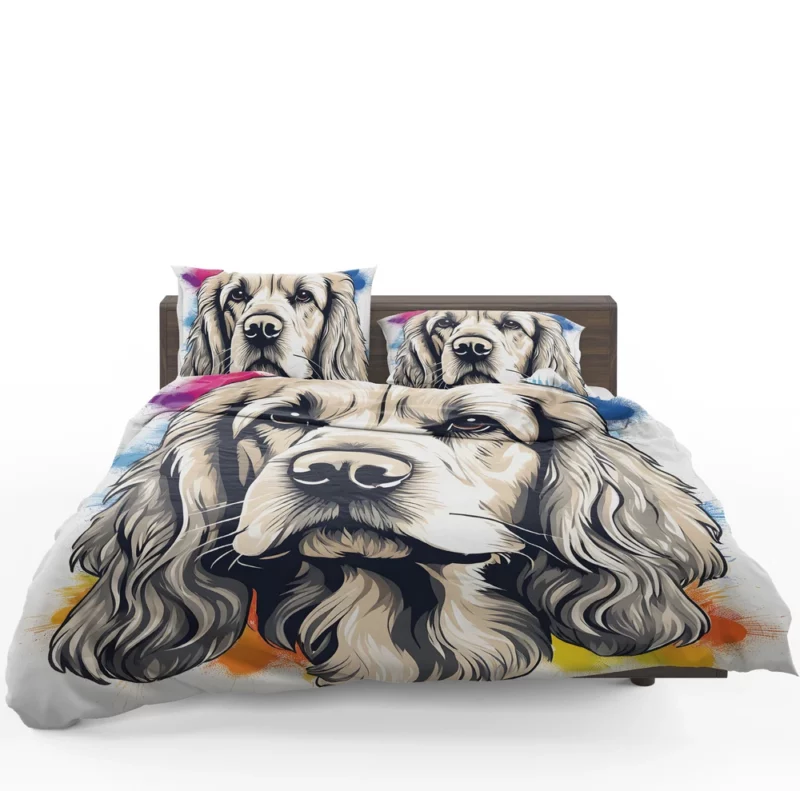 Cocker Spaniel Charm Teen Present Bedding Set 1