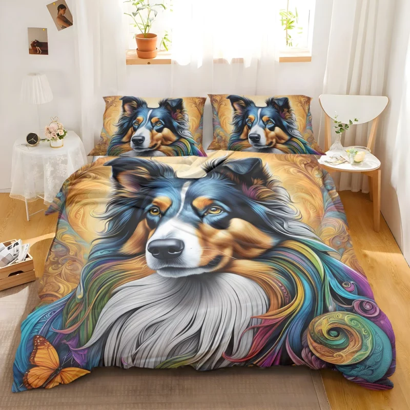 Collie Rough and Smooth Grace Teen Present Joy Bedding Set 2