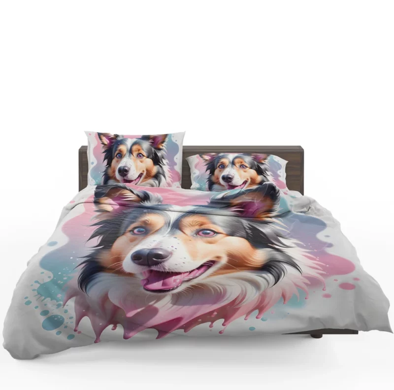 Collie Rough and Smooth Love Teen Heartfelt Gift Bedding Set 1