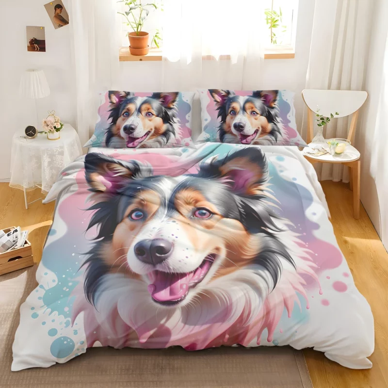 Collie Rough and Smooth Love Teen Heartfelt Gift Bedding Set 2