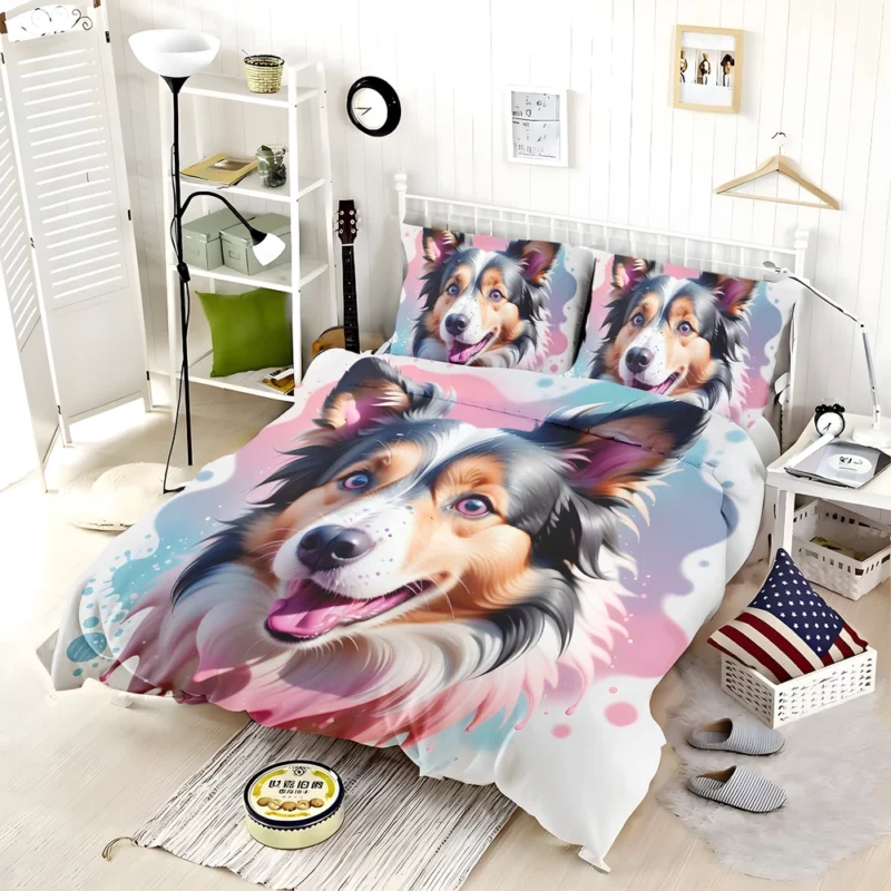 Collie Rough and Smooth Love Teen Heartfelt Gift Bedding Set