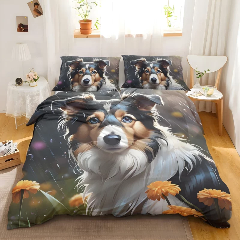 Collie Rough and Smooth Pup Teen Birthday Surprise Bedding Set 2