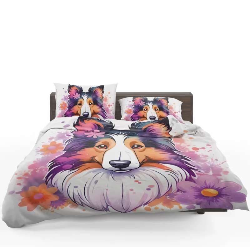 Collie Rough and Smooth Warmth Teen Present Joy Bedding Set 1