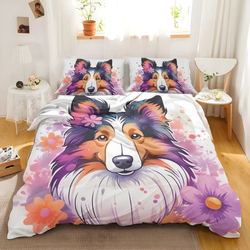 Collie Rough and Smooth Warmth Teen Present Joy Bedding Set 2