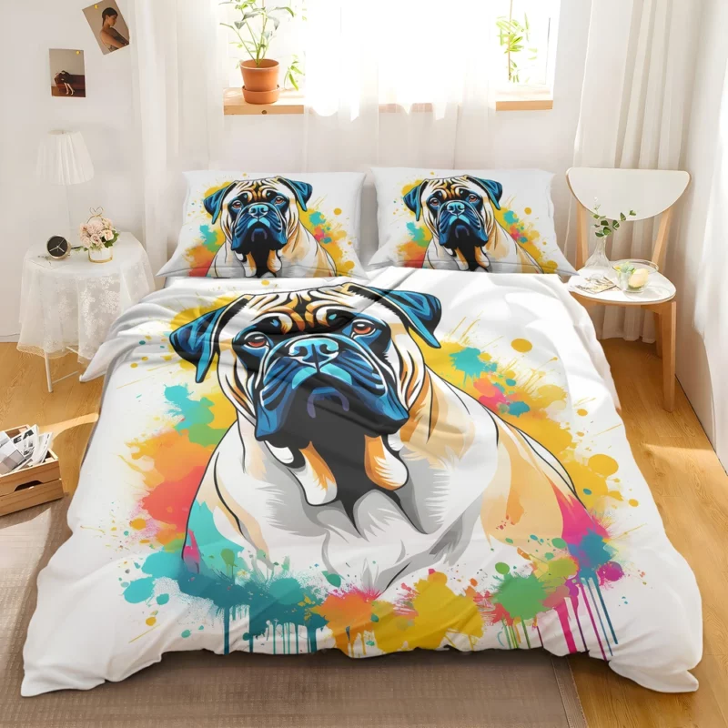 Commanding Bullmastiff Presence Canine Majesty Bedding Set 2