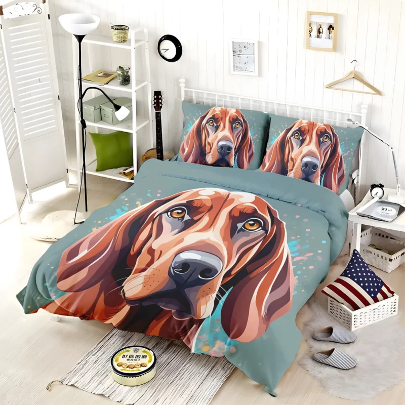 Coonhound Elegance Redbone Dog Bedding Set