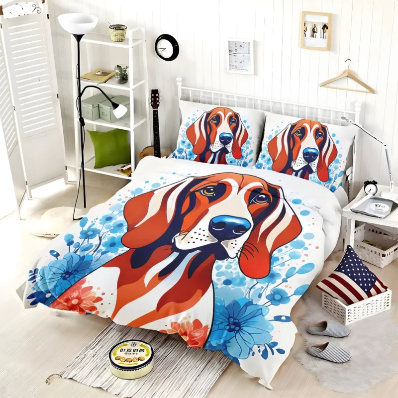 Coonhound Majesty Redbone Dog Bedding Set