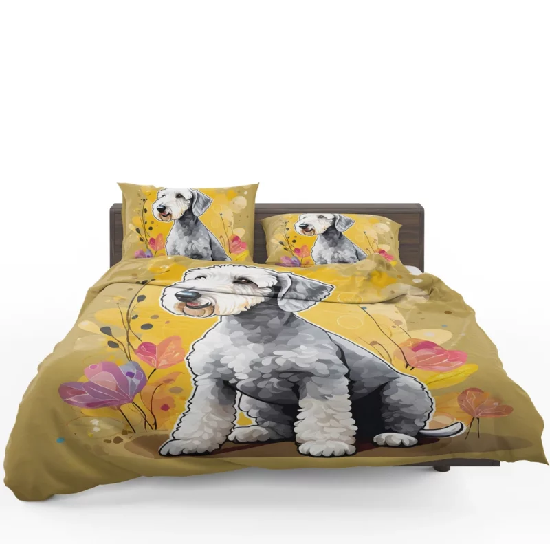 Curly-Coated Bedlington Terrier Delight Bedding Set 1