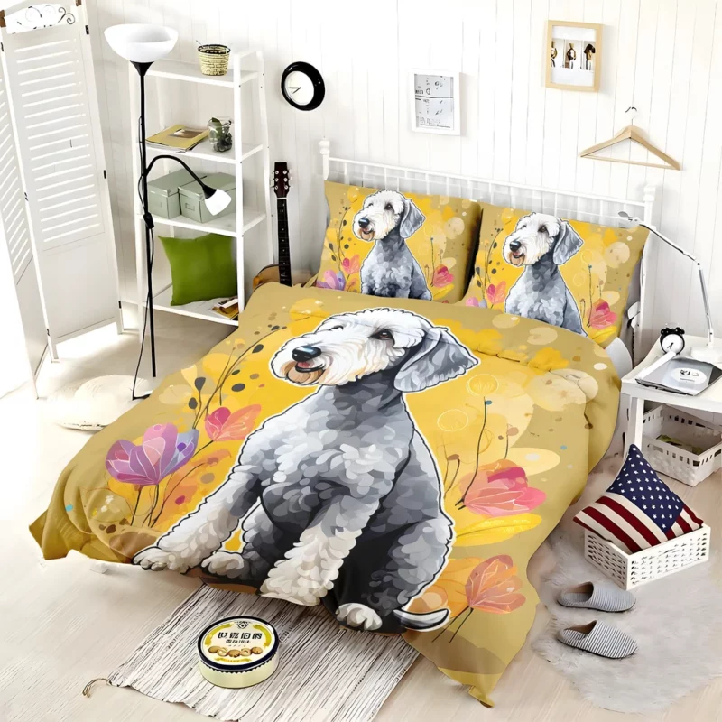 Curly-Coated Bedlington Terrier Delight Bedding Set