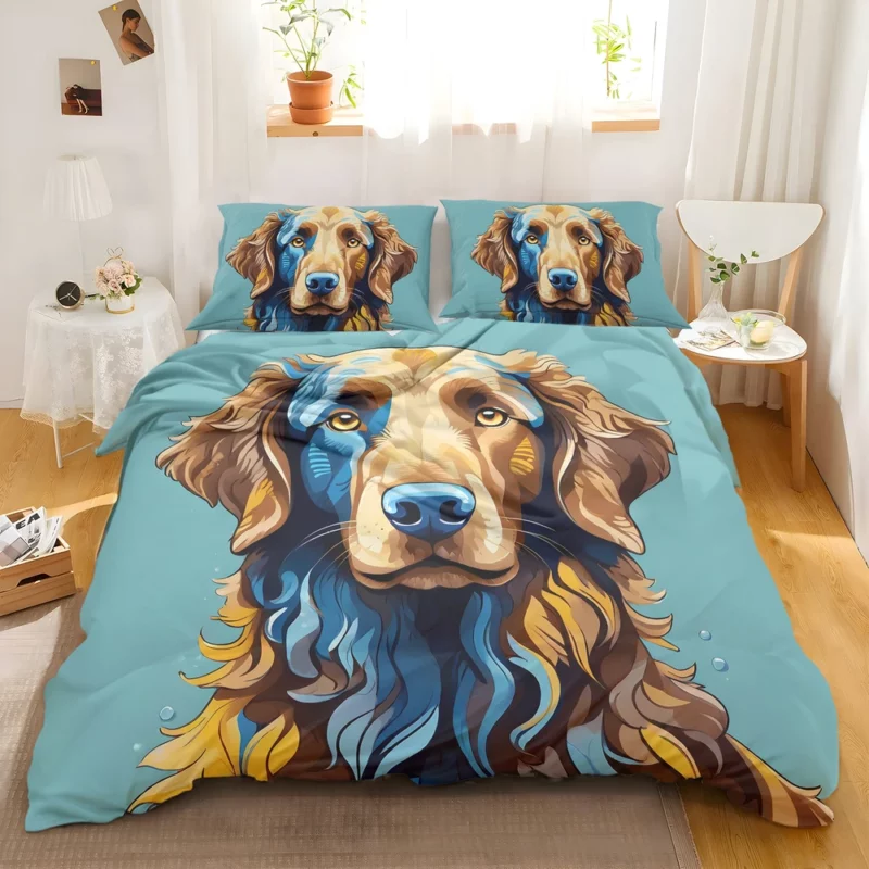 Curly-Coated Retriever Warmth Teen Joyful Present Bedding Set 2