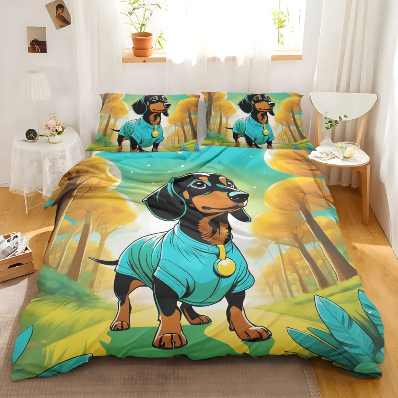 Dachshund Birthday Bond Teen Companion Bedding Set 2