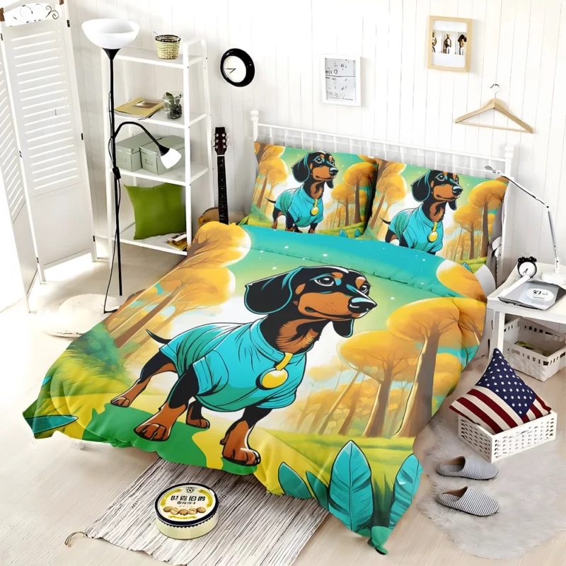 Dachshund Birthday Bond Teen Companion Bedding Set