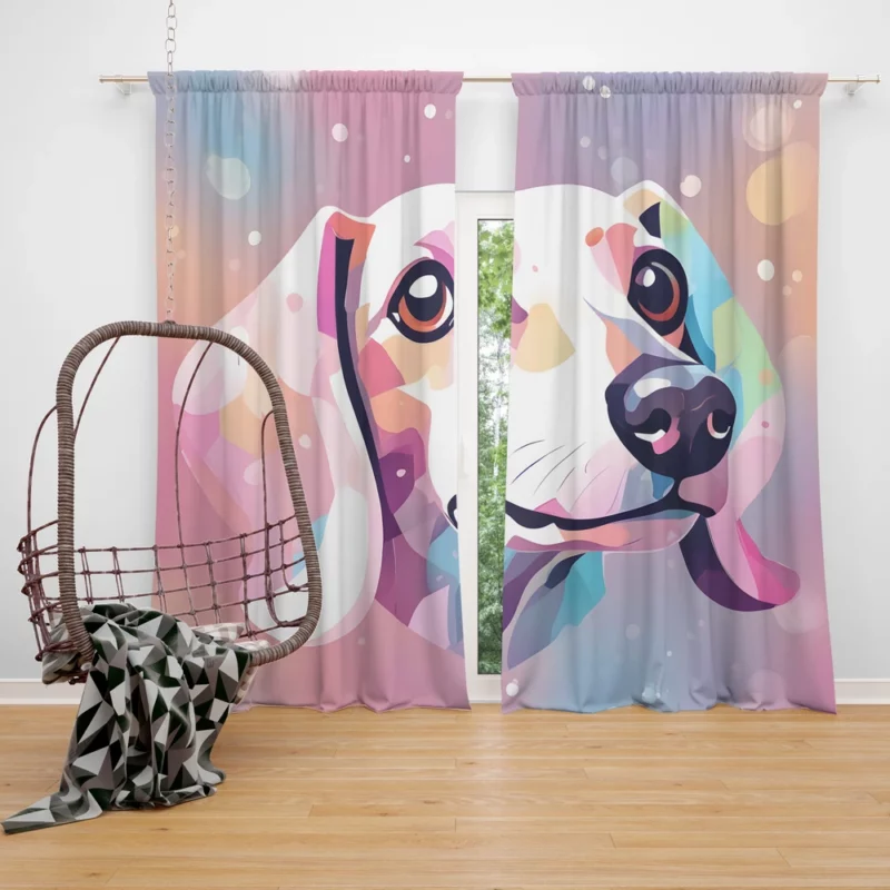 Dachshund Darling Teen Birthday Joy Curtain