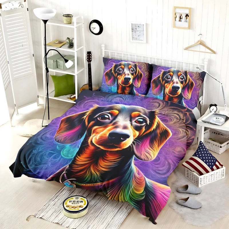 Dachshund Delight Teen Joyful Surprise Bedding Set