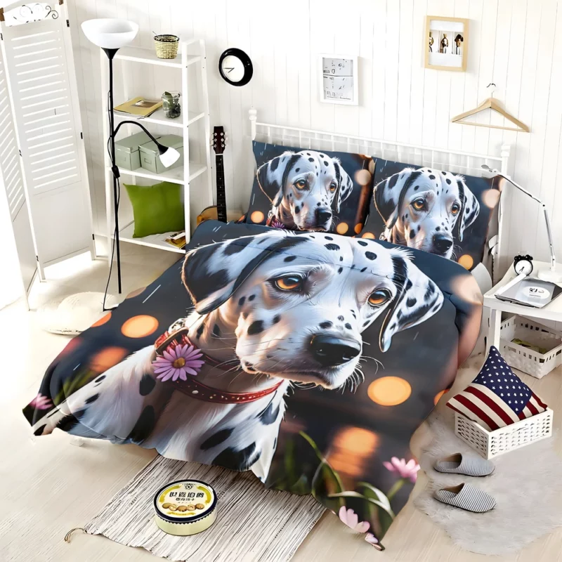 Dalmatian Pup Teen Birthday Surprise Bedding Set