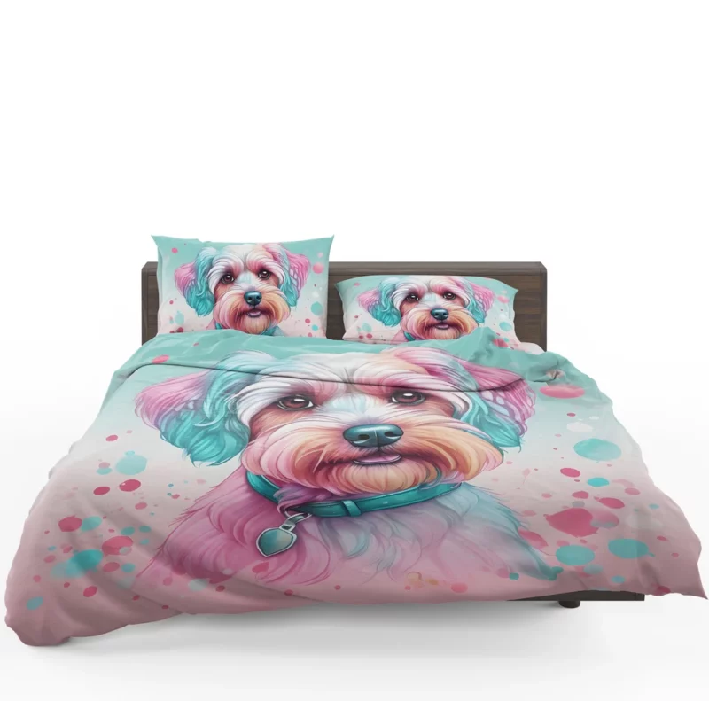 Dandie Dinmont Terrier Birthday Surprise Teen Delight Bedding Set 1