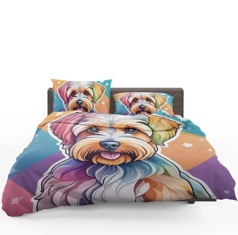 Dandie Dinmont Terrier Delight Teen Birthday Joy Bedding Set 1