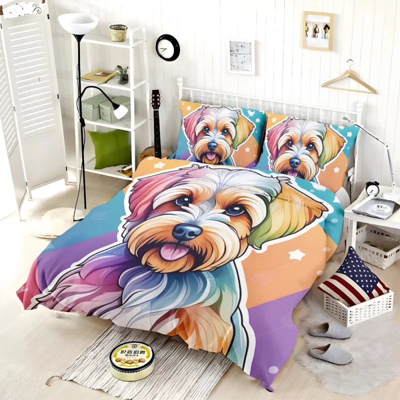 Dandie Dinmont Terrier Delight Teen Birthday Joy Bedding Set