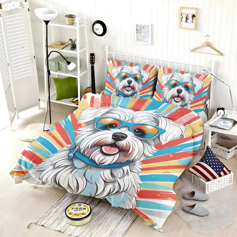 Dandie Dinmont Terrier Delight Teen Joyful Surprise Bedding Set