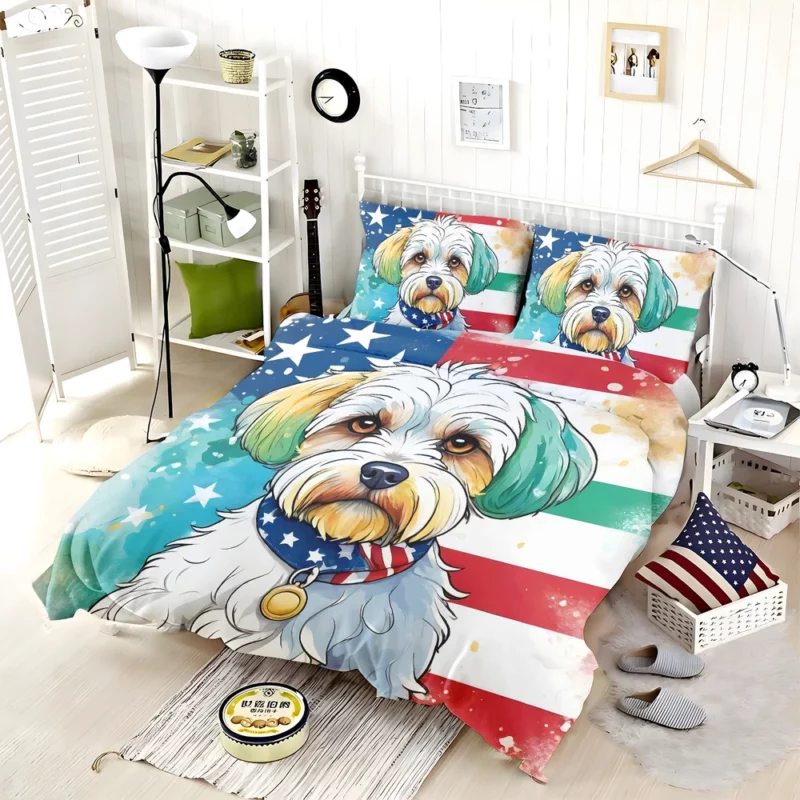 Dandie Dinmont Terrier Elegance Teen Stylish Gift Bedding Set