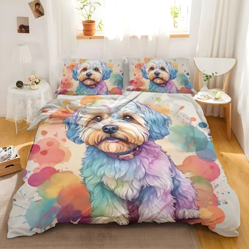 Dandie Dinmont Terrier Love Teen Heartfelt Gift Bedding Set 2