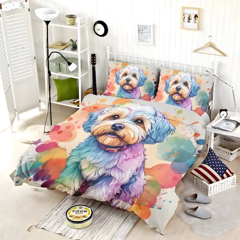 Dandie Dinmont Terrier Love Teen Heartfelt Gift Bedding Set