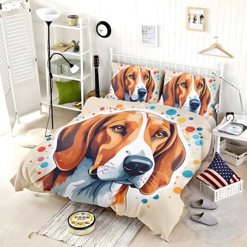 Dandie Dinmont Terrier Pup Teen Birthday Surprise Bedding Set