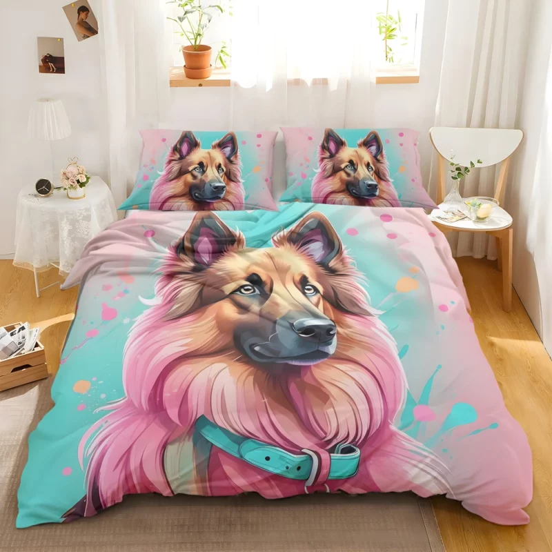 Dazzling Belgian Tervuren Dog Beauty Bedding Set 2