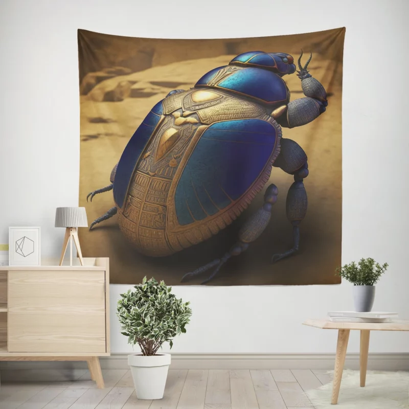 Decorative Scarab Beetle Wall Tapestry