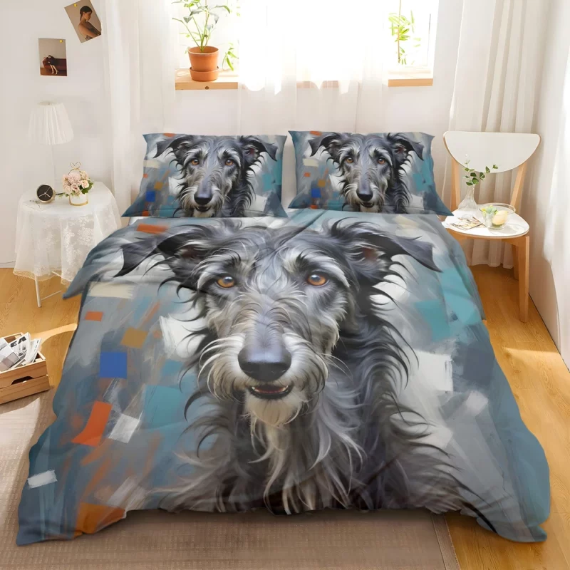 Deerhound Elegance Scottish Dog Breed Bedding Set 2