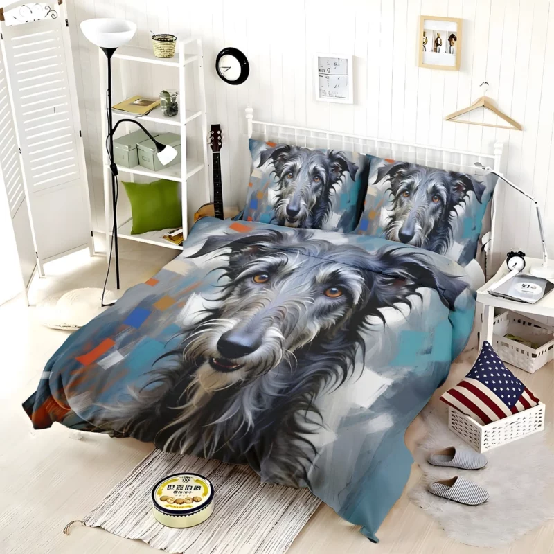 Deerhound Elegance Scottish Dog Breed Bedding Set