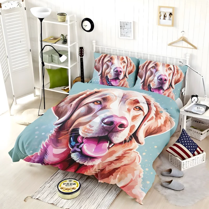 Devoted Chesapeake Bay Retriever Loyal Dog Companion Bedding Set