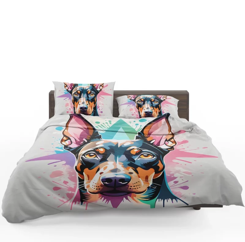 Doberman Pinscher Darling Teen Birthday Joy Bedding Set 1