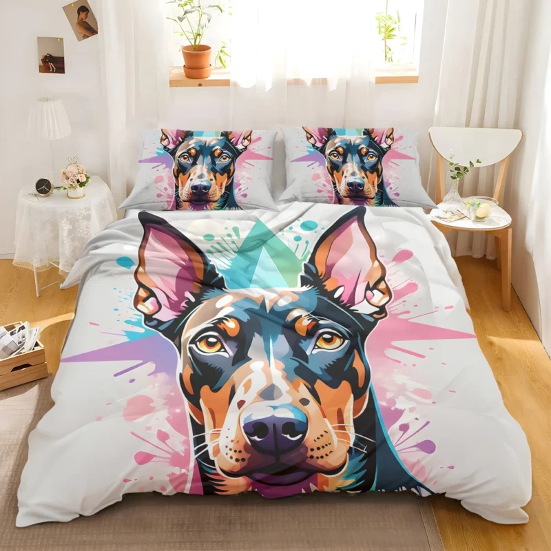 Doberman Pinscher Darling Teen Birthday Joy Bedding Set 2