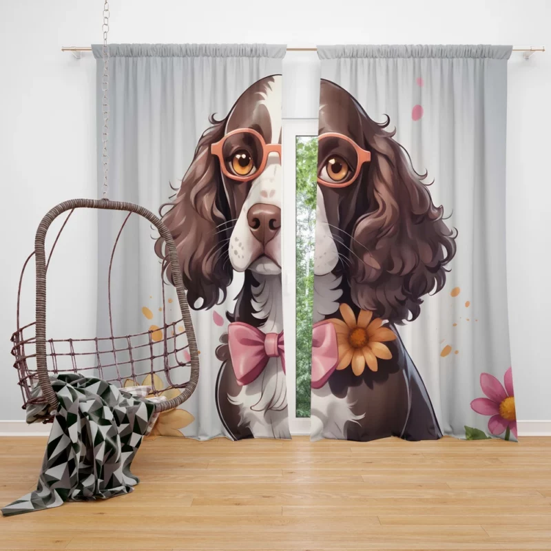 Dog Agile Athlete American Water Spaniel Curtain