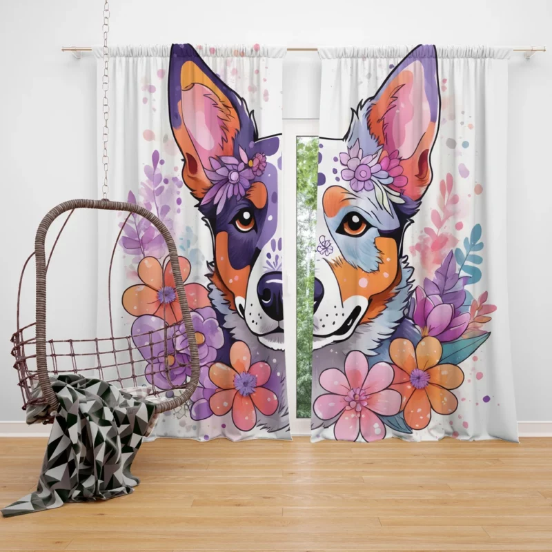 Dog Agile Partner Australian Cattle Herding Curtain