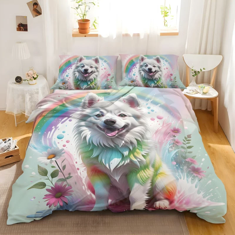 Dog Arctic Friend American Eskimo Bedding Set 2