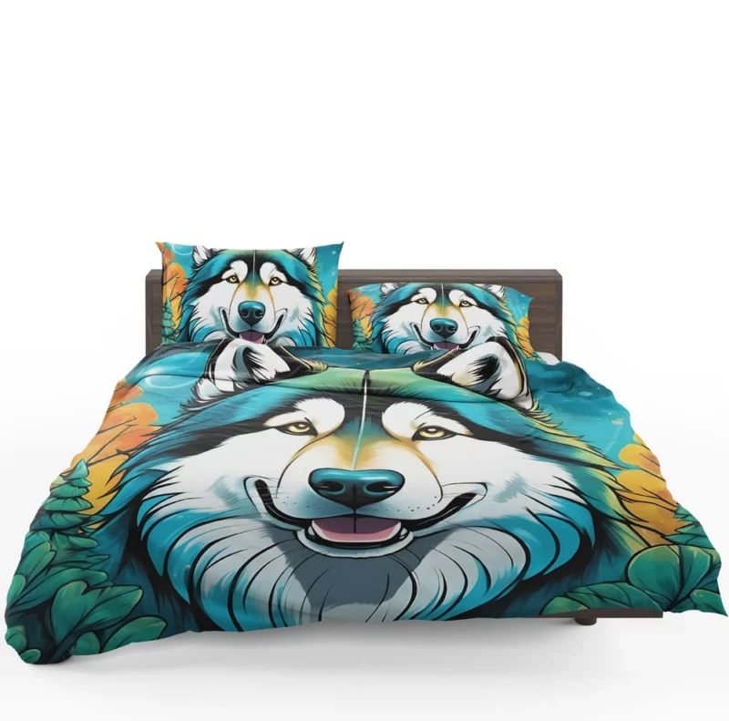 Dog Arctic Trailblazer Alaskan Malamute Bedding Set 1