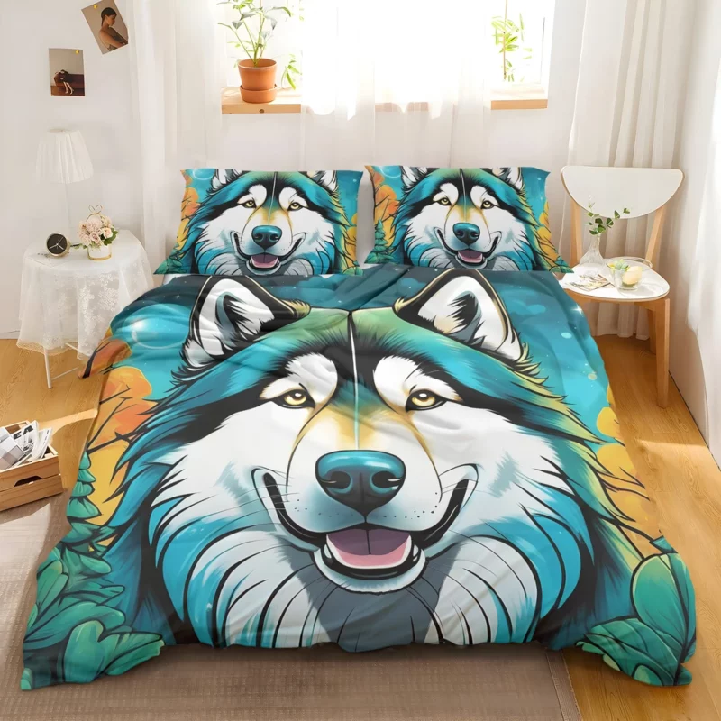 Dog Arctic Trailblazer Alaskan Malamute Bedding Set 2