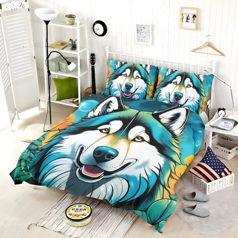 Dog Arctic Trailblazer Alaskan Malamute Bedding Set