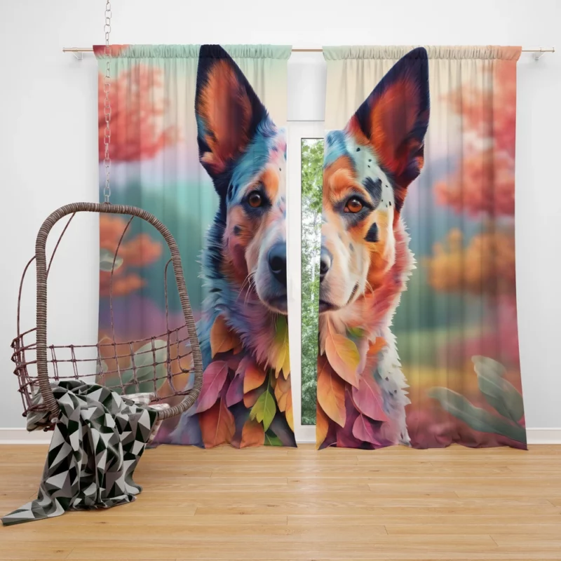 Dog Clever Herder Australian Cattle Curtain